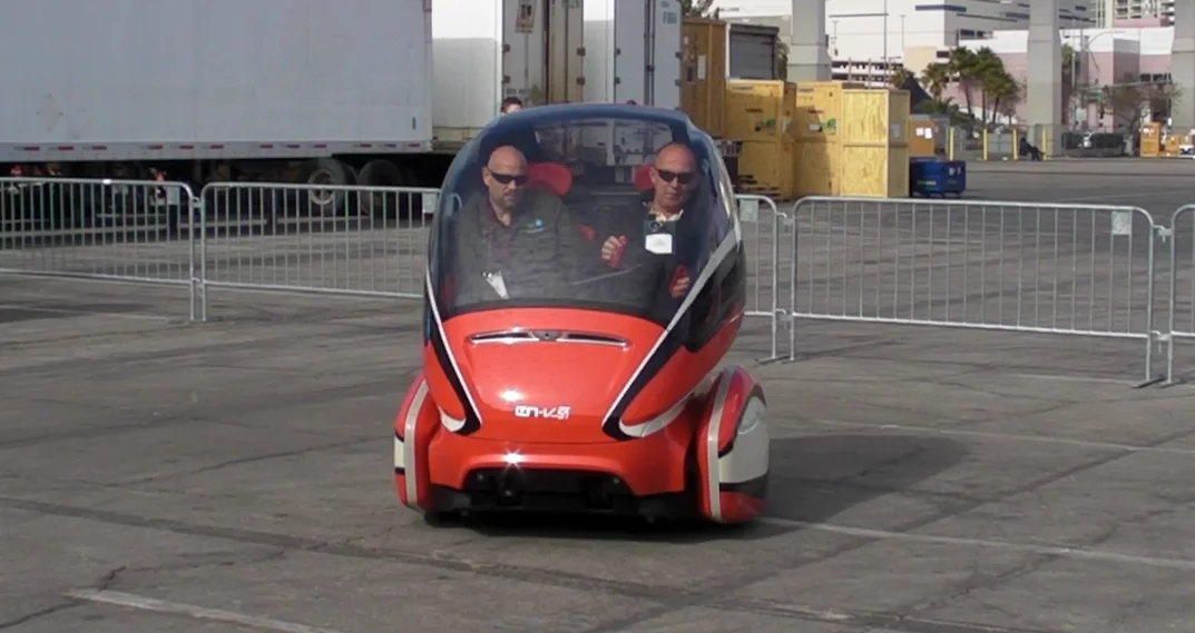 Mike Hanlon drives the EN-V