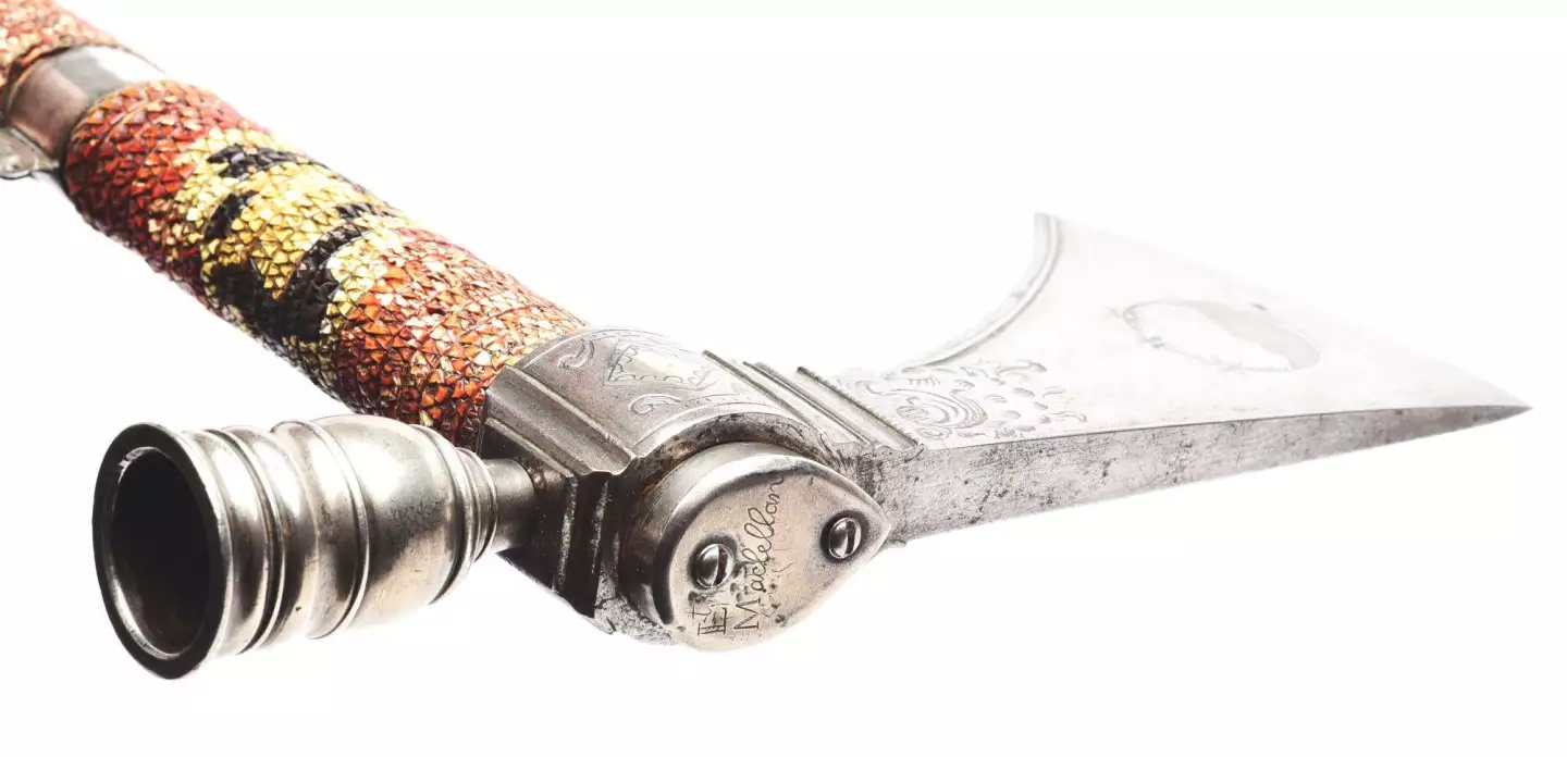 “The most important, most historic, most well decorated and best known American tomahawk in existence” sold for $691,200 at Dan Morphy Auctions on May 28, 2020
