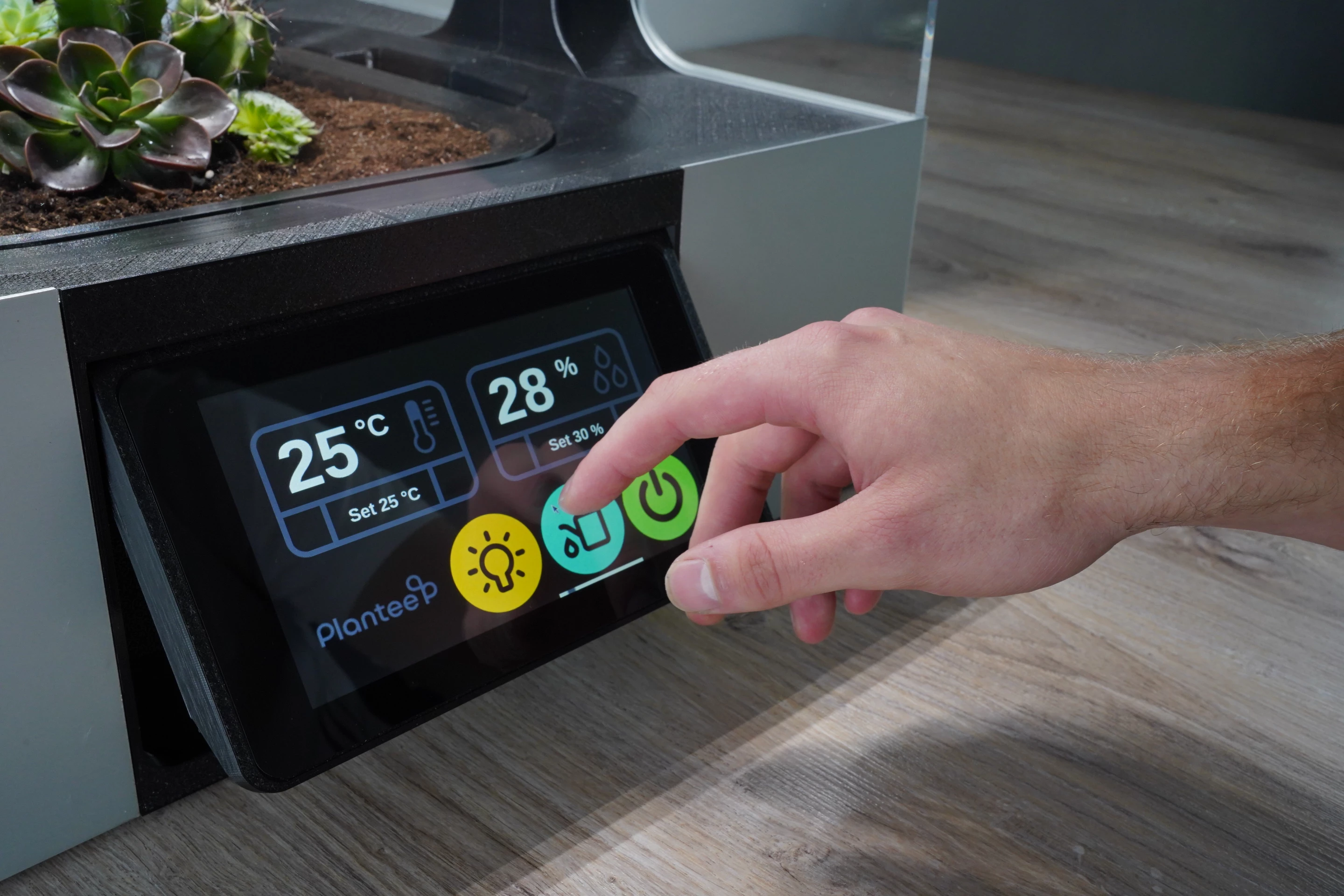 Control and monitoring is via a 7-inch touchscreen panel, which can be tilted up for convenience