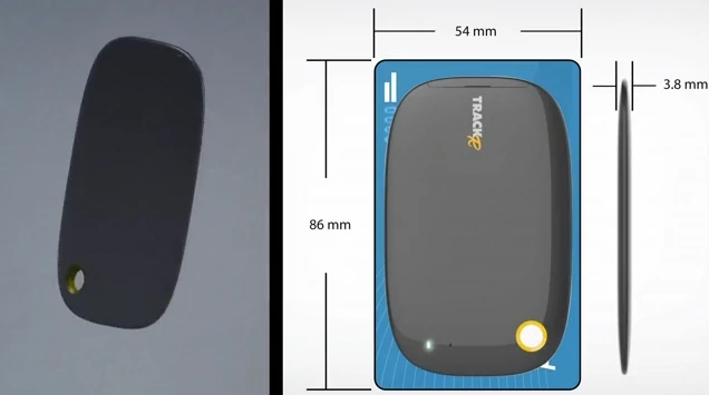 The Wallet TrackR is designed to fit in the credit card slot