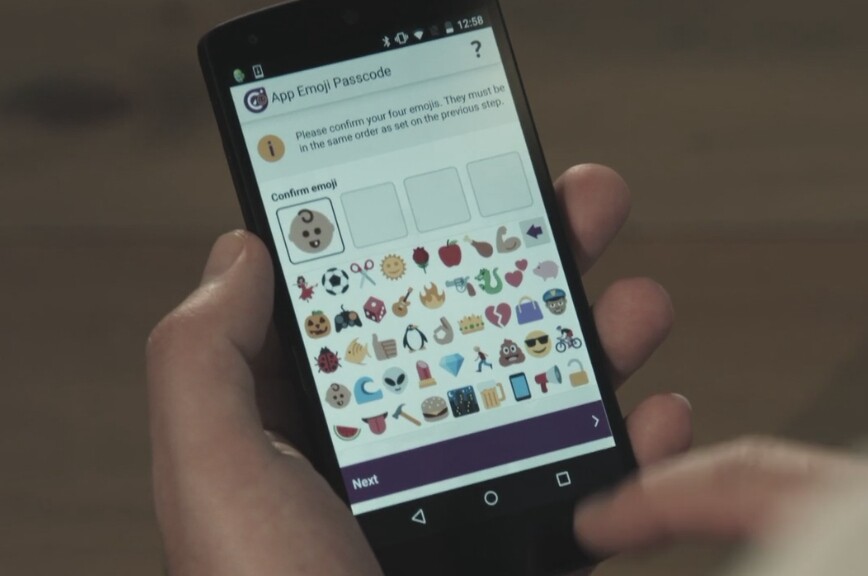 Choosing four images from a bank of 44 emoji means there are 3.5 million possible permutations