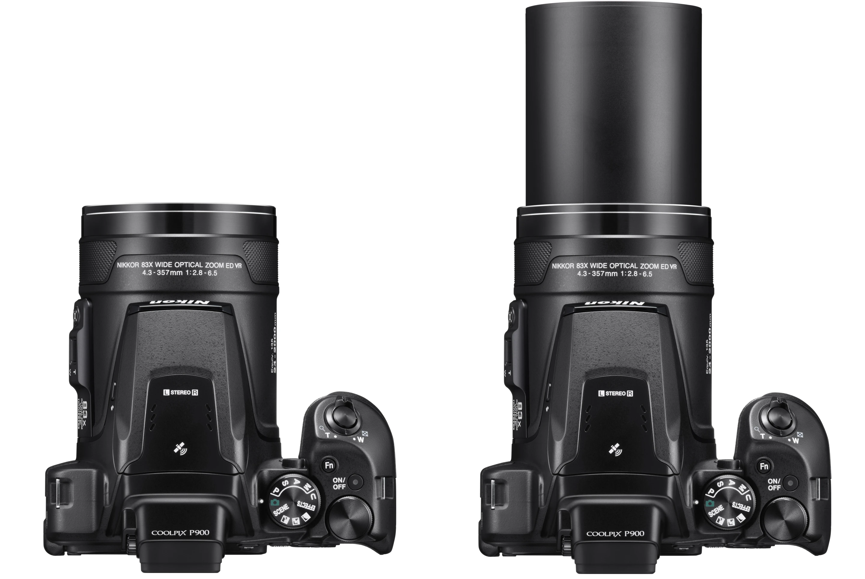 The Nikon Coolpix P900 has a whopping 24-2000-mm equivalent zoom lens