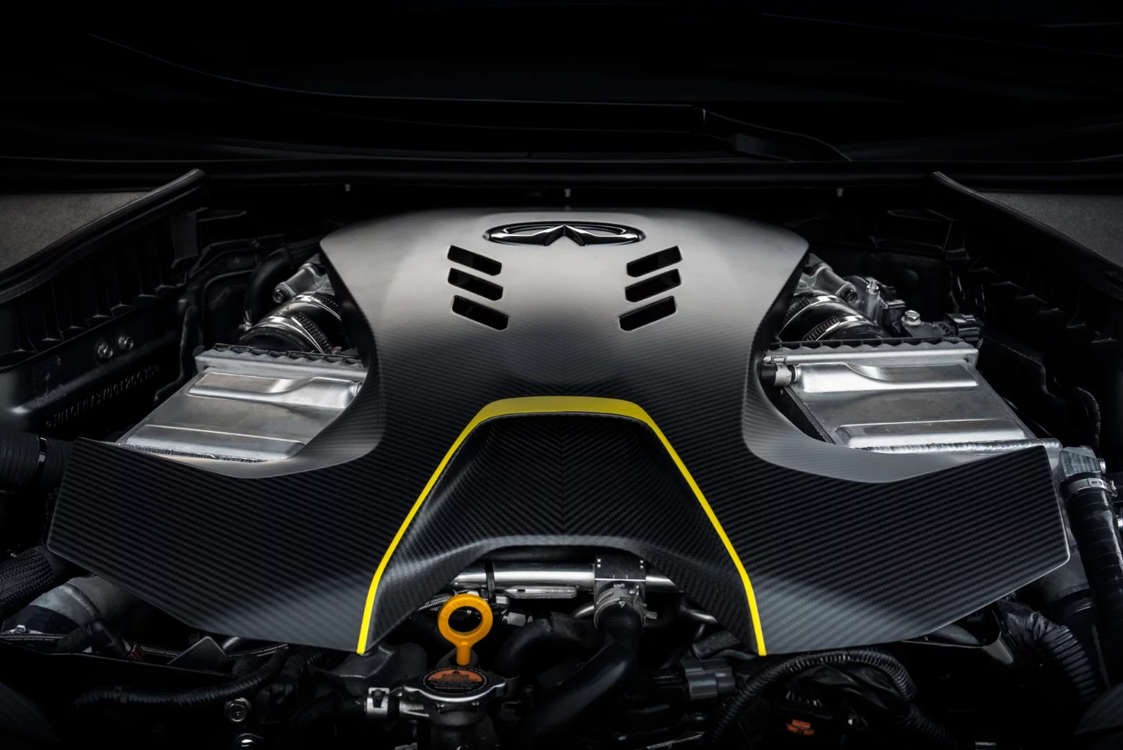 Along with the 3.0-liter twin-turbo V6, the Project Black S has three motor-generators