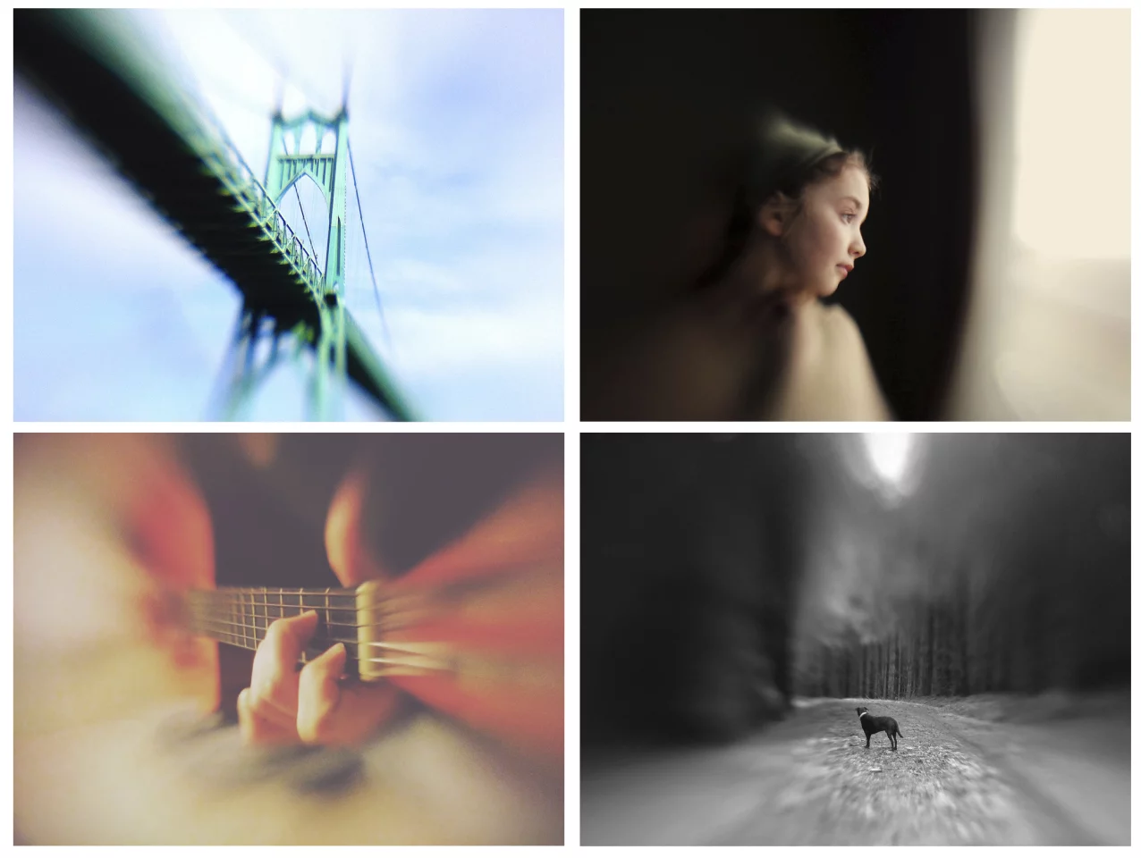 Images taken with the Lensbaby Sweet Spot Lens on an iPhone 5 or 5s. Photos (clockwise from upper left): Keri Friedman, Caroline Jensen, Caitlyn Crislip, Keri Friedman