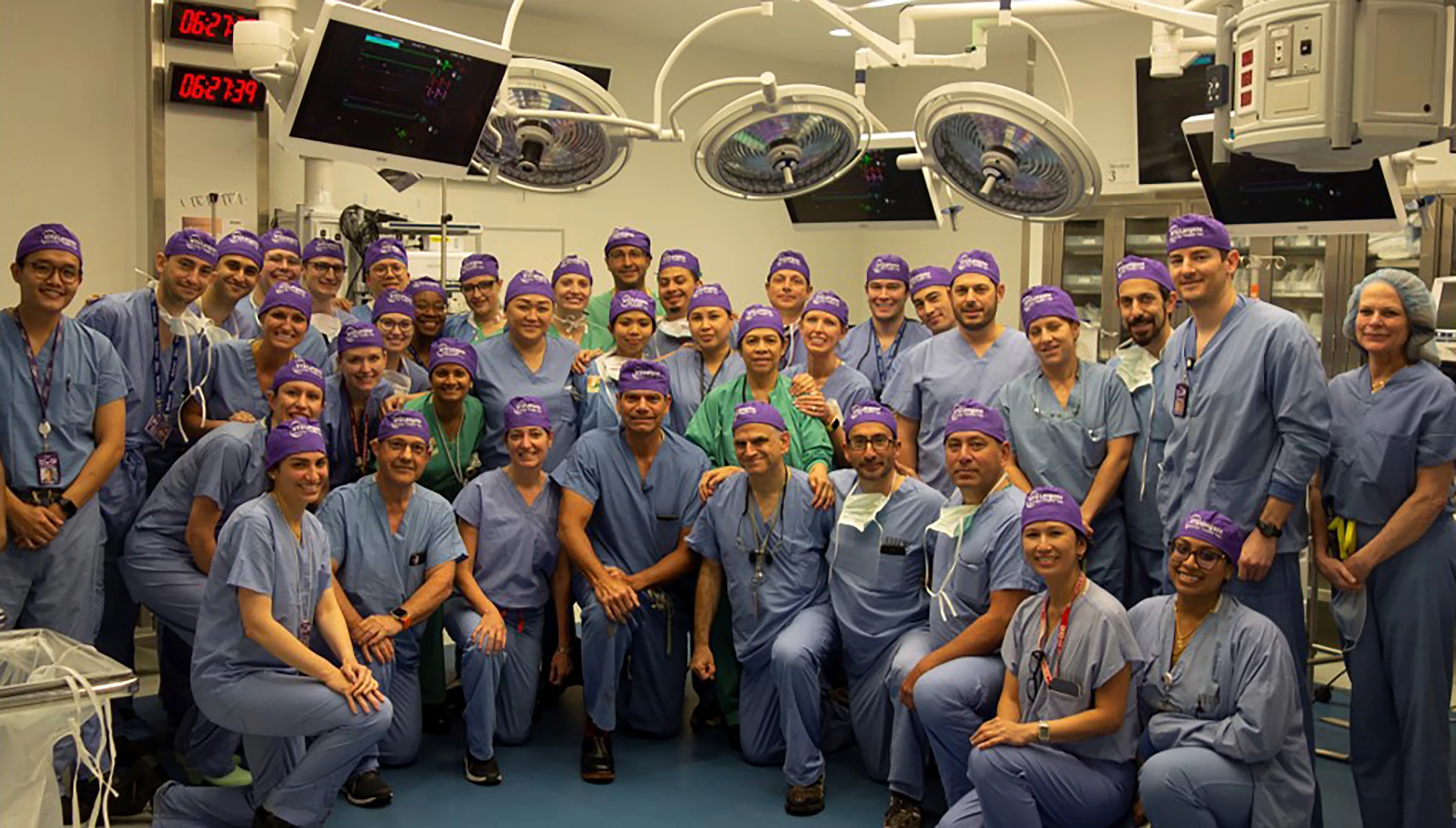 Just some of the transplantation team involved in Aaron's operation