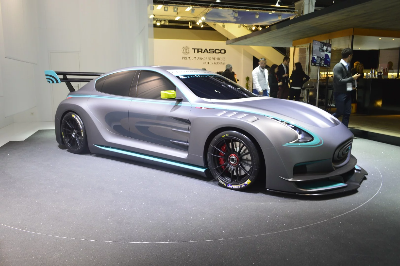 There's hints of Nissan 370Z in the car's styling, but the design still looks unique