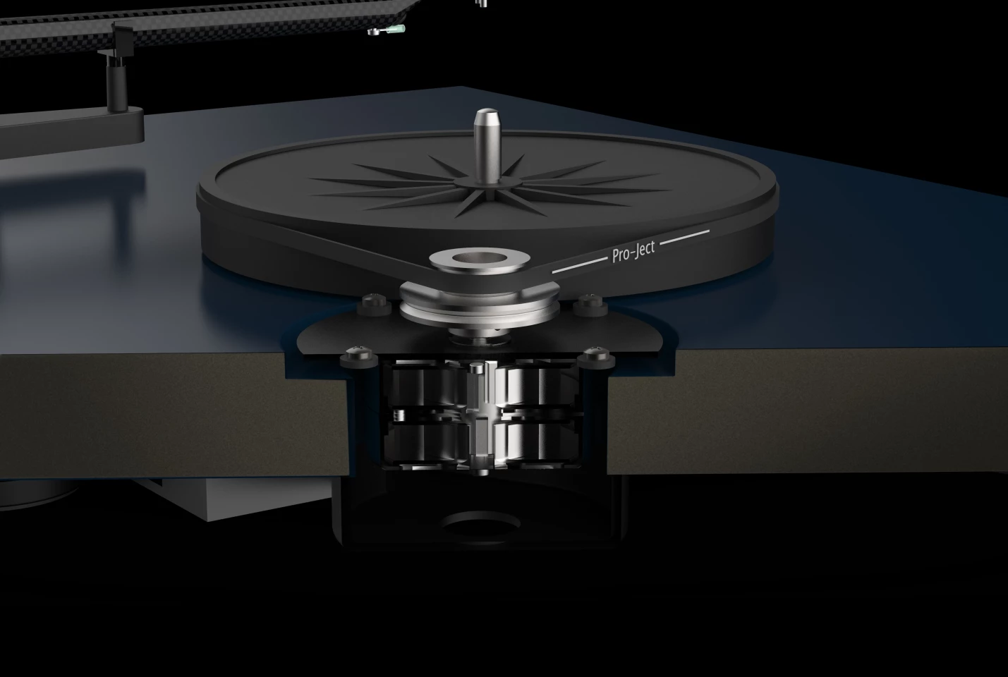The Debut Carbon Evo features a newly developed motor suspension system for improved damping