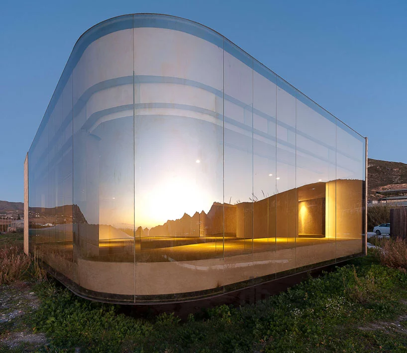 The Non Program Pavilion maintains very little impact on its terrain
