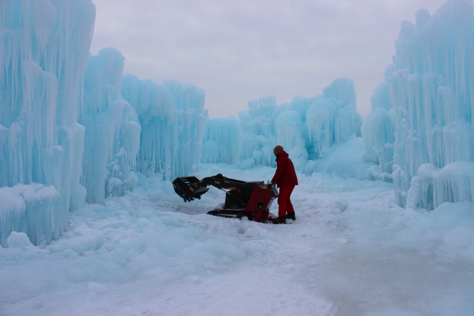 Levelling the pathways in the Edmonton Ice Castle