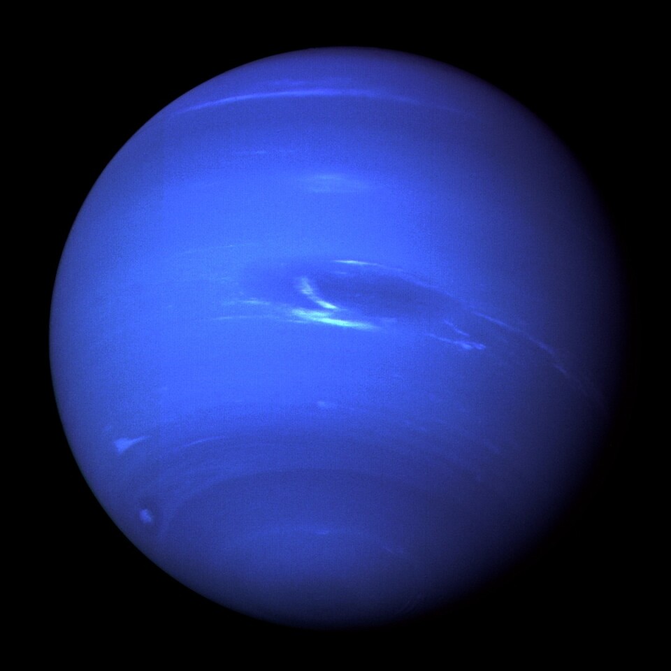 Neptune as seen by Voyager 2