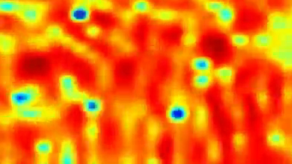 A graphic image showing WiFi hot spots on an airliner