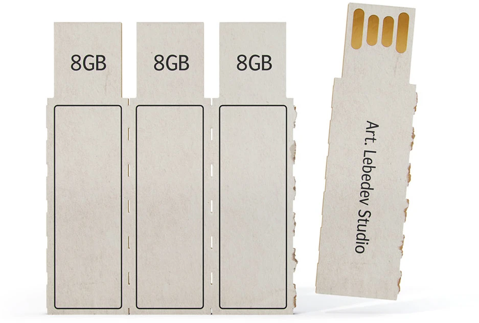 Flashkus disposable USB stick concept by Art. Lebedev