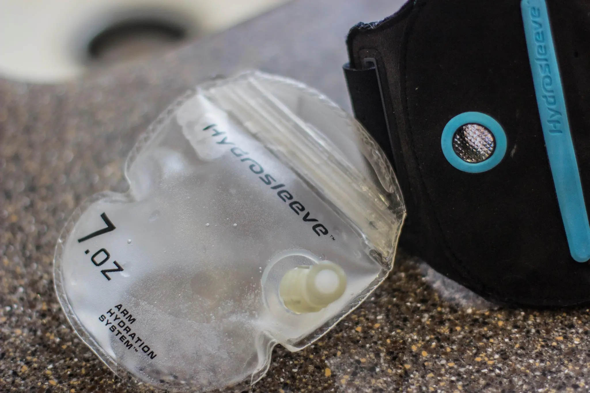 The Hydrosleeve comes with a BPA-free, removable and reusable TPU bladder holds up to 7 fluid ounces of liquid