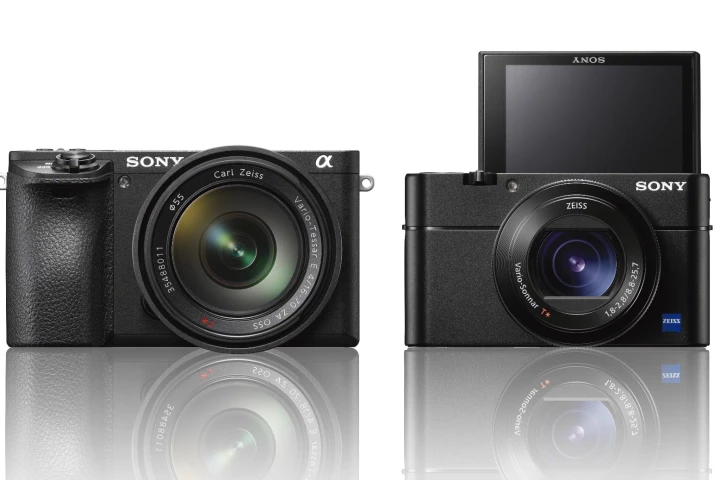 The Sony A6500 (or α6500) and RX100 V are a pair of speedy cameras