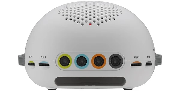 The main Cliphit unit houses a 3-inch, 2-watt speaker