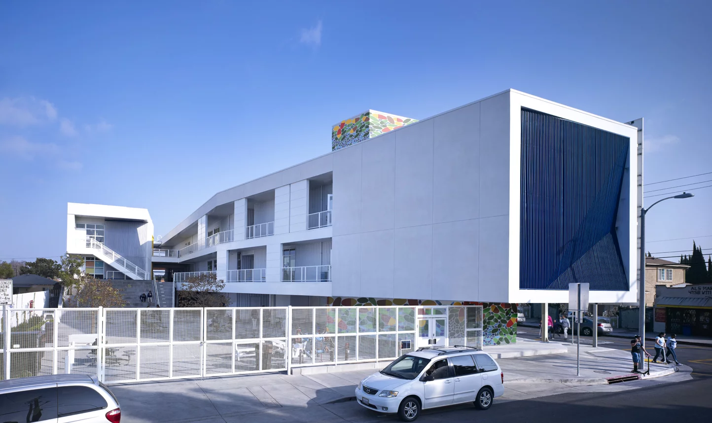 Green Dot Animo Leadership High School by architects Brooks + Scarpa