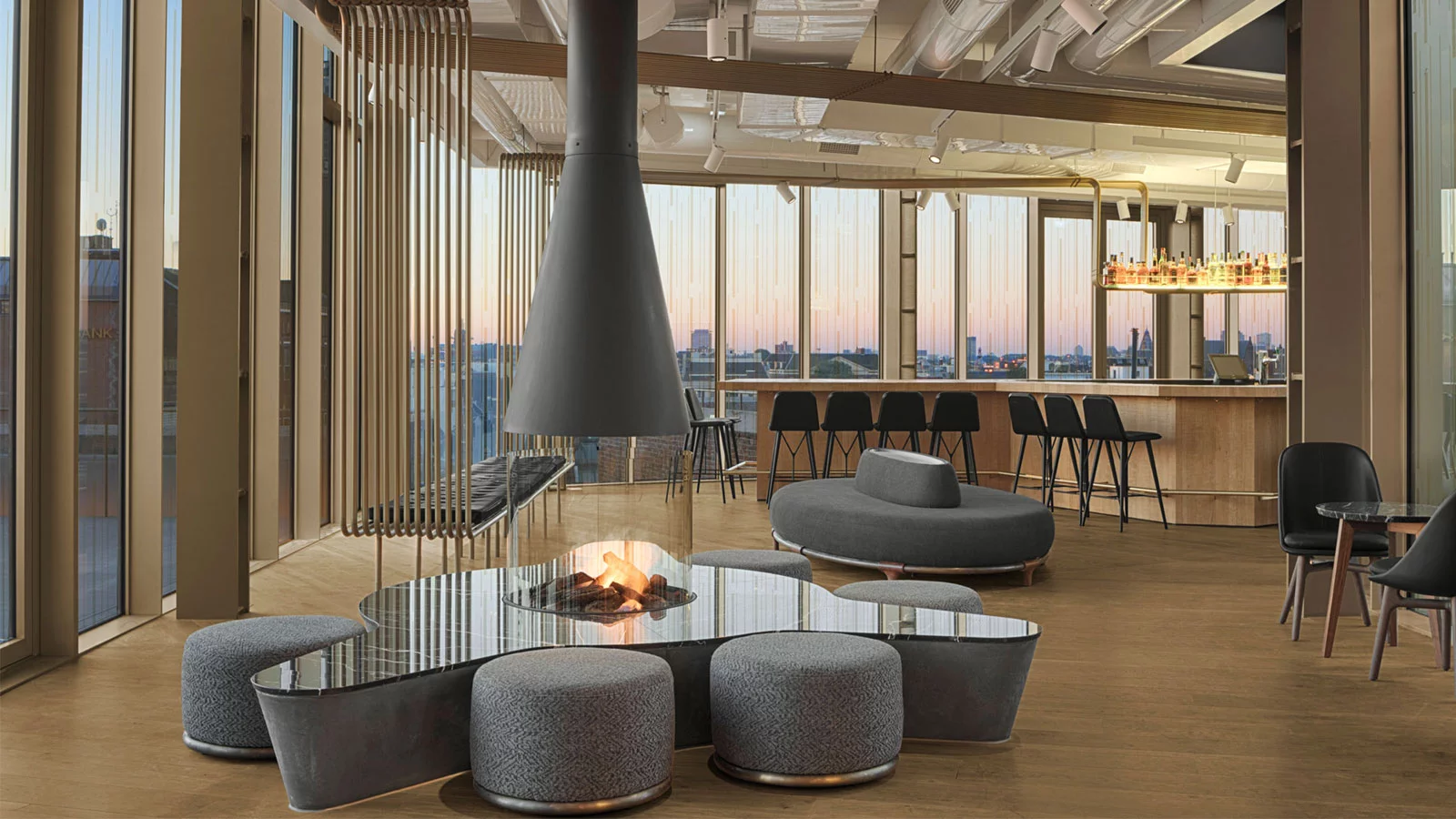 The Mr Porter restaurant at W Amsterdam