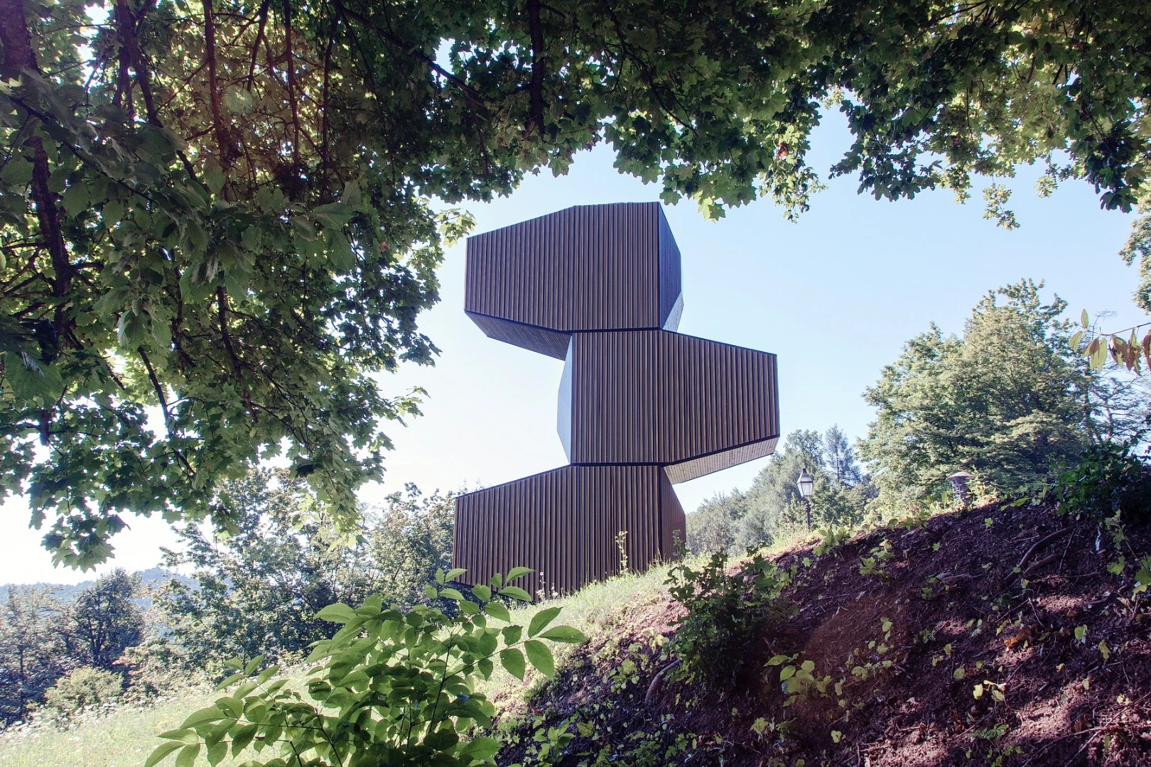 Living Unit on Ljubljana Castle consists of three connected volumes