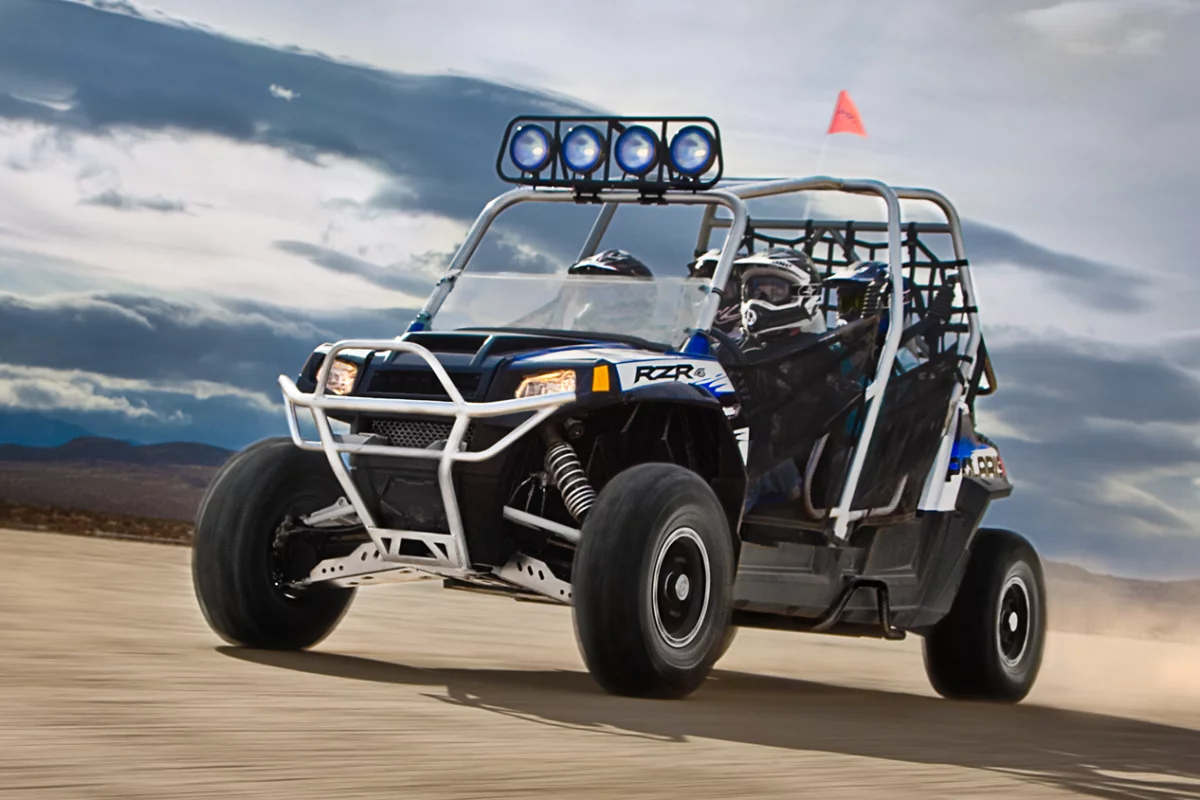 Polaris today introduced the first Robby Gordon edition, the all-new RANGER RZR 4, a sport side-by-side capable of carrying four passengers.