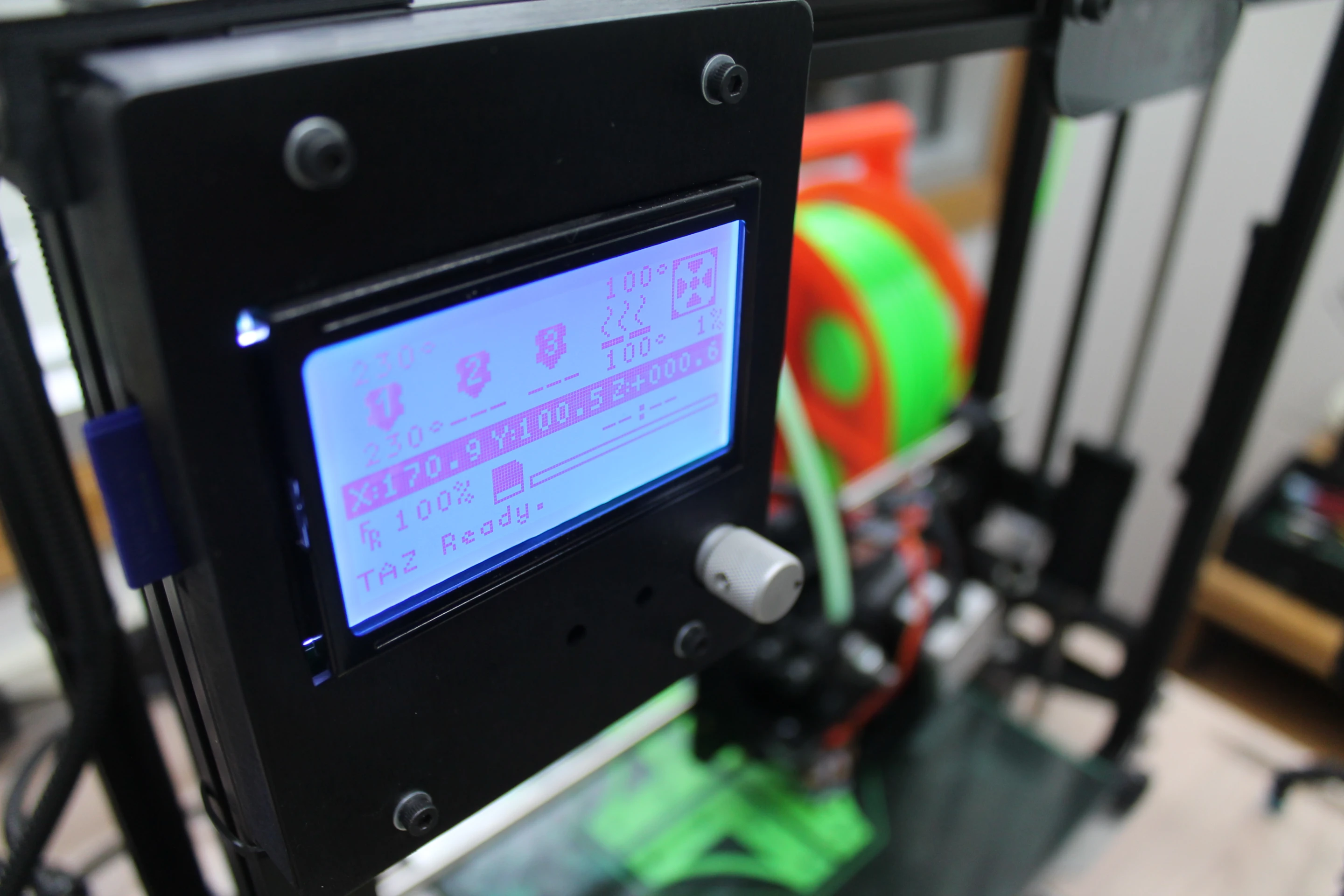 TAZ ready, a TAZ 3 prints away in the R & D room