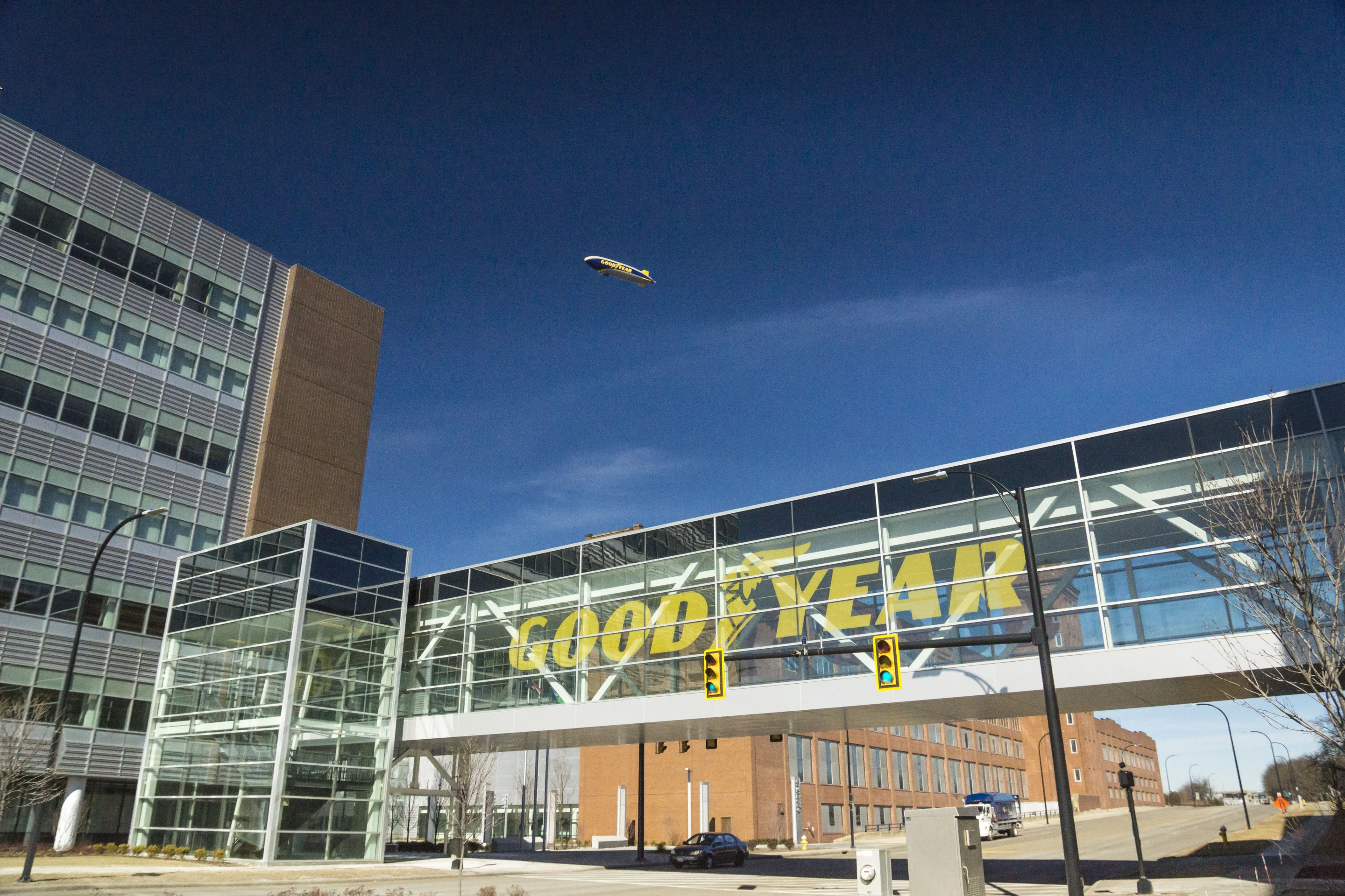 The new airship is the focus of the "Name the Blimp" contest