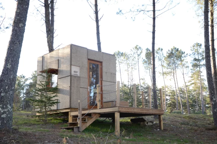 The Ecocubo is geared toward tourism, so you can expect to see it in glamping parks, but is also available for private purchase