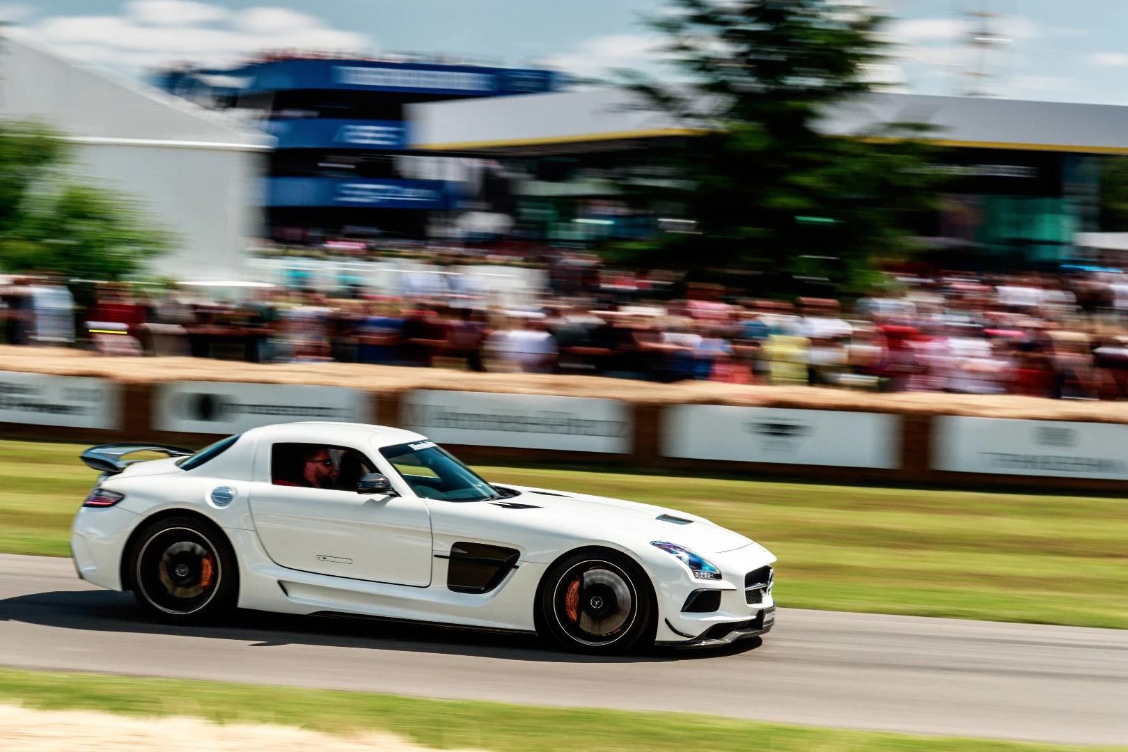 The Mercedes SLS AMG Black Series takes on the Goodwood Hillclimb