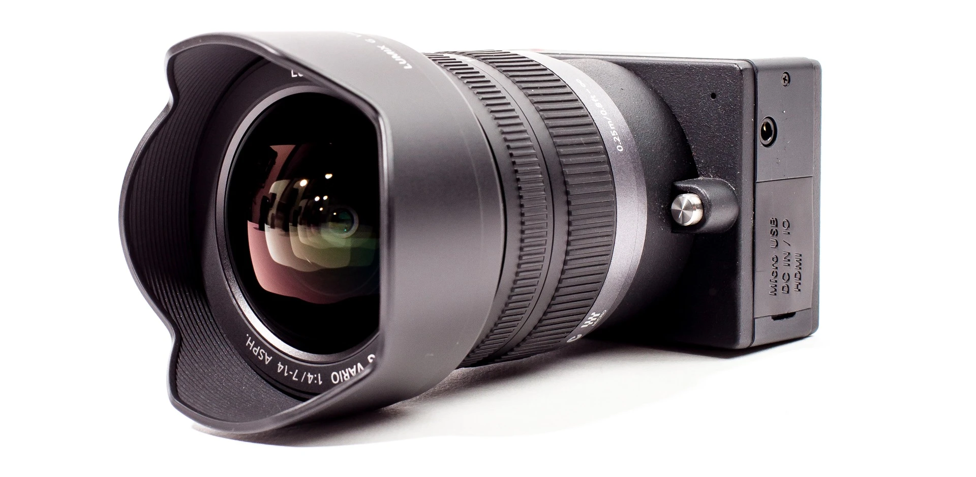 The E1 from Z Camera uses Micro Four Thirds lenses