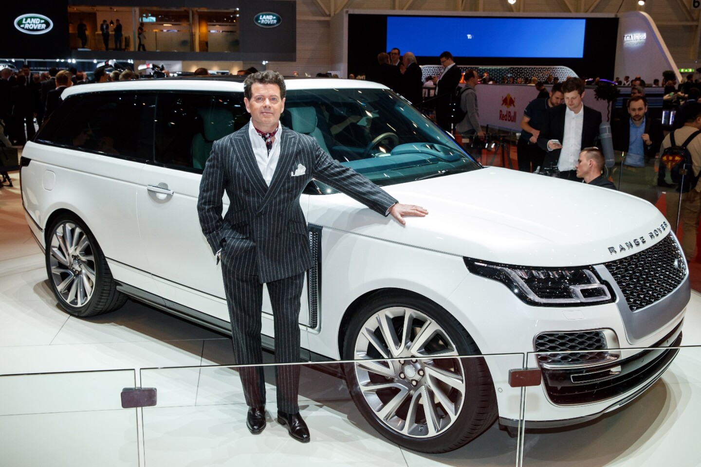 Land Rover Design Director Gerry McGovern with the Range Rover SV Coupé