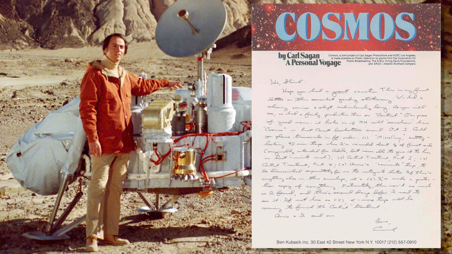 The archives include 20 items signed by Carl Sagan