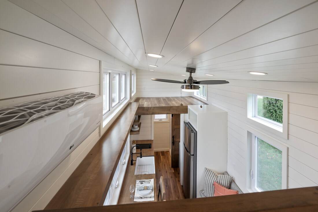 Ulla-Carin has a second loft area that can be used as a third bedroom or storage space.