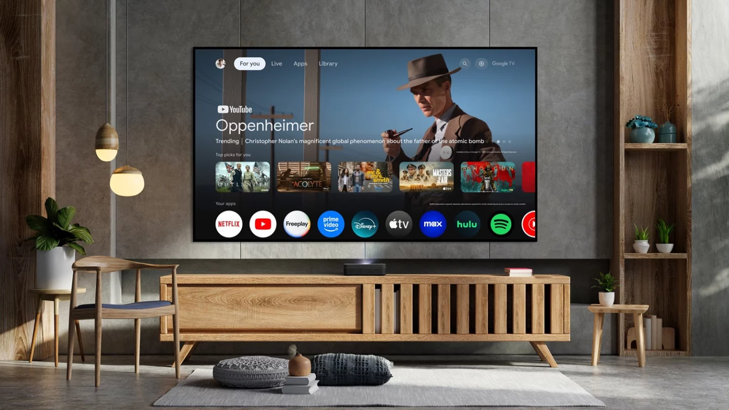 The Photon Go runs Google TV to serve your streaming entertainment needs