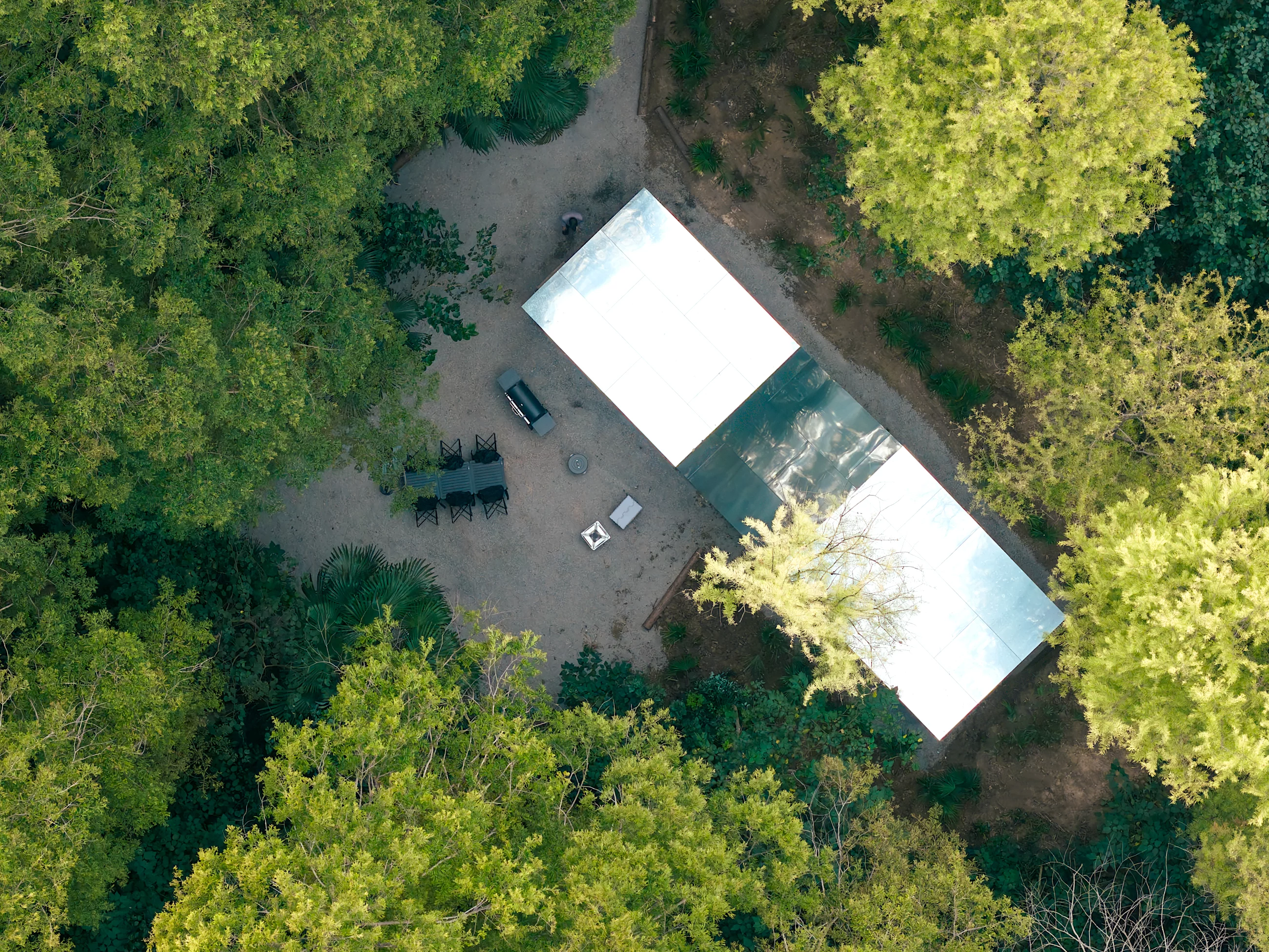 A quiet moment awaits among the trees