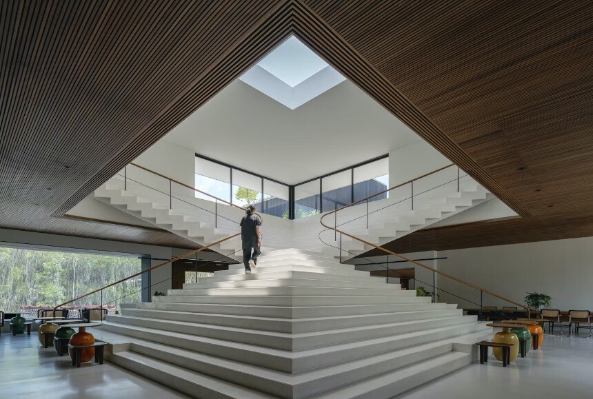 Tree O'clock, created by Studio Locomotive, emerges as a vibrant micro mixed-use space, offering a blend of amenities