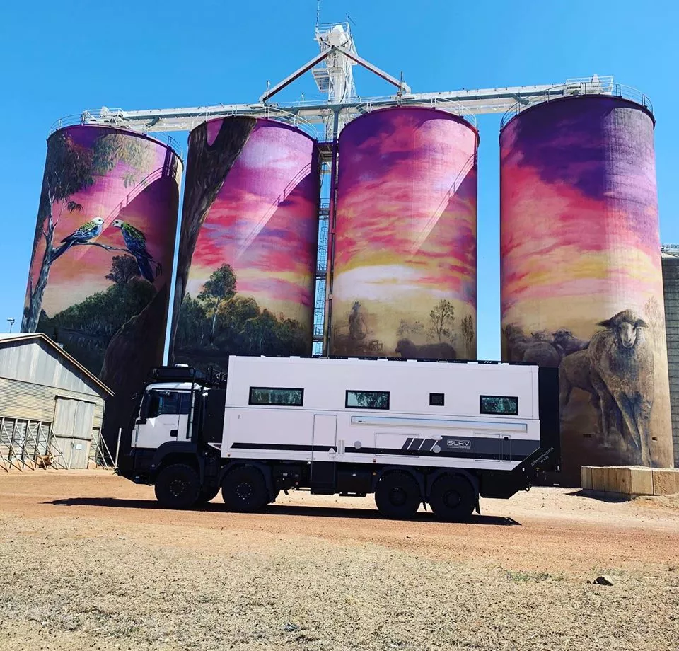 Looking like a piece of artwork along the Australian Silo Art Trail