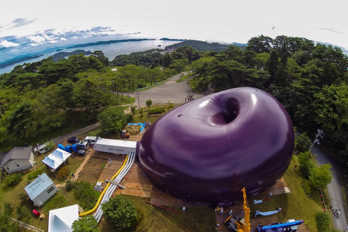 The Ark Nova was created in collaboration with Indian sculptor Anish Kapoor