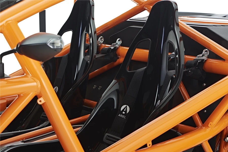A view of the Ariel Nomad's seats