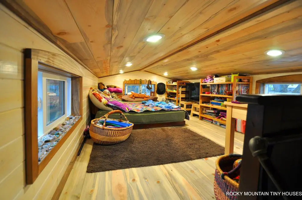 Rocky Mountain Tiny Houses installed a secondary bedroom for a child
