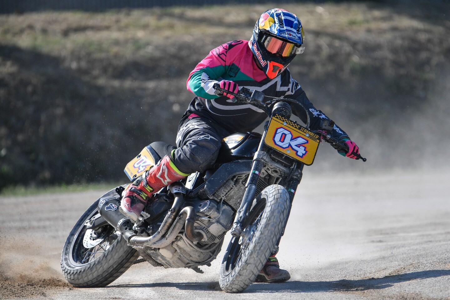 Andrea Dovizioso takes pride in winning the Ducati Scrambler race at World Ducati Week 2018