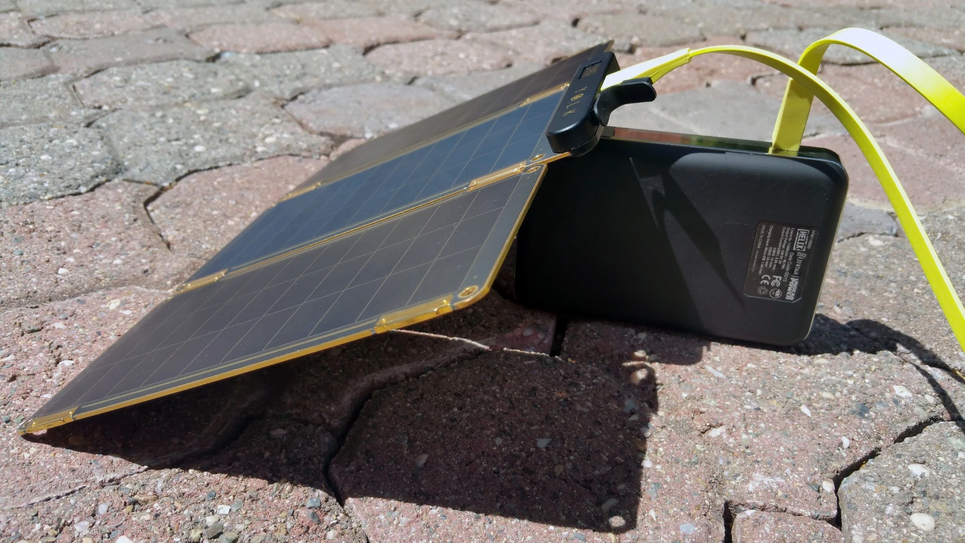 Without any built-in stand, Solar Paper requires some positioning creativity for ideal results