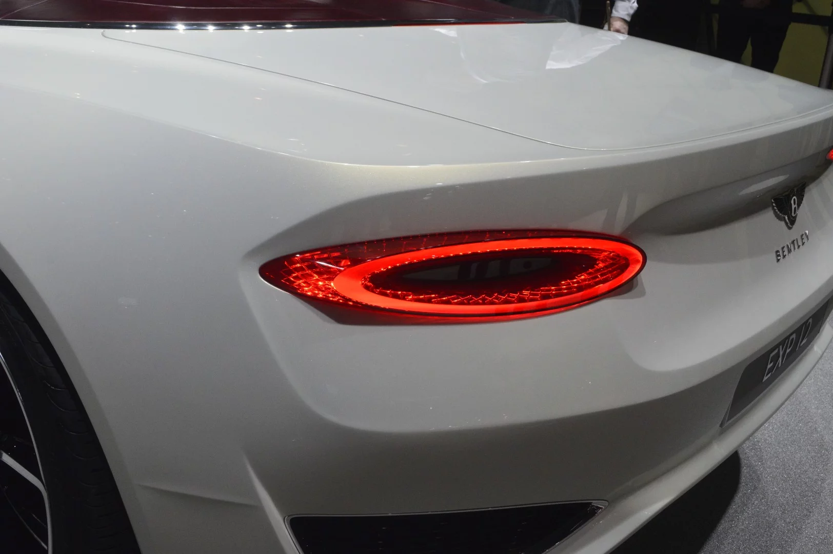 The shape of the taillights is quintessentially Bentley, but also new to the EXP