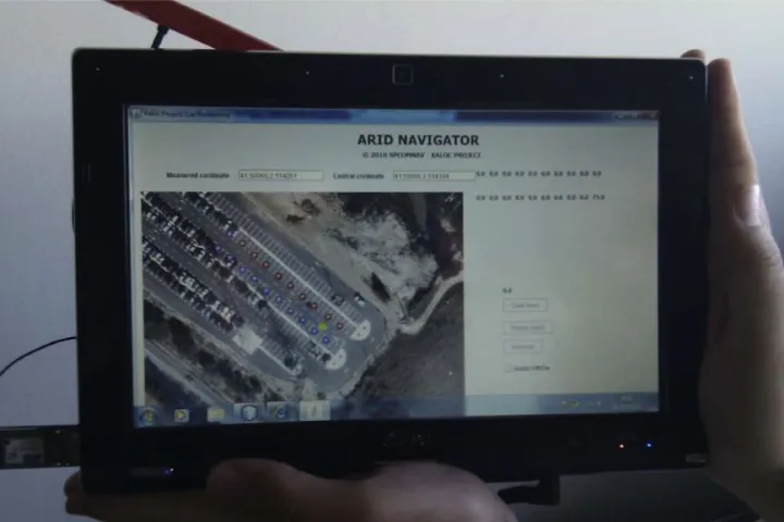 The XALOC system, incorporating the ARID Navigator, helps drivers find free parking spaces