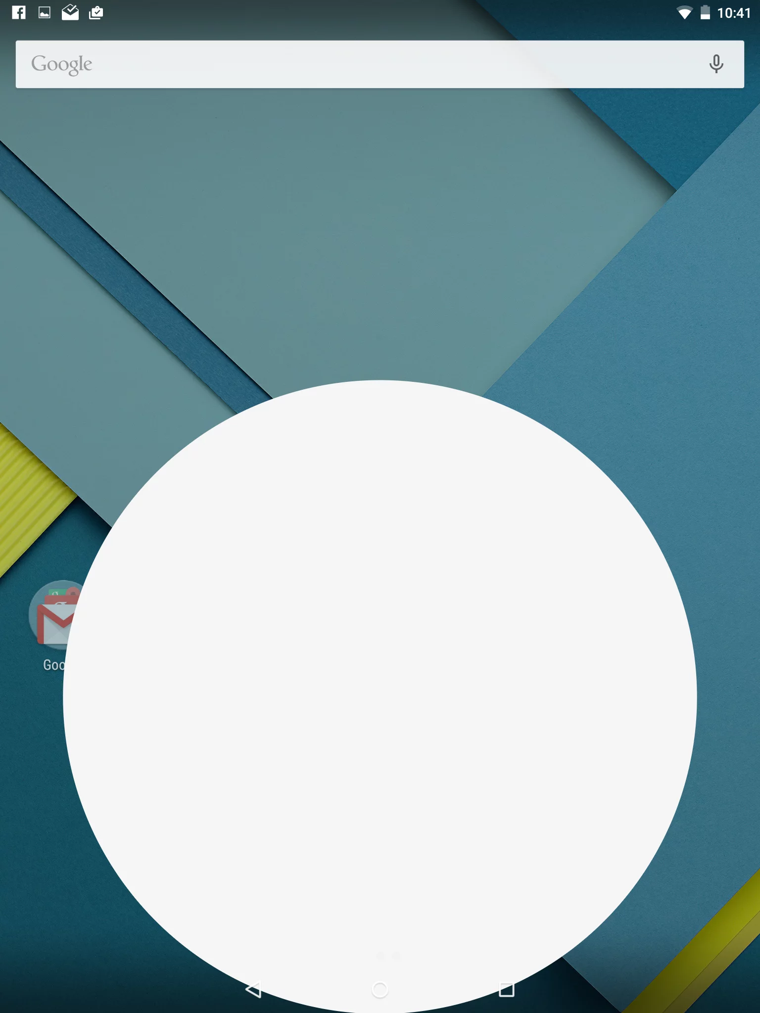 Another new animation caught in the act - this one is for opening the app drawer