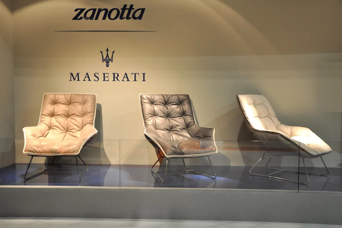 Maserati has partnered with Italian furniture manufacturer Zanotta, to create a limited-edition line of armchairs (photo: Edoardo Campanale/Gizmag)