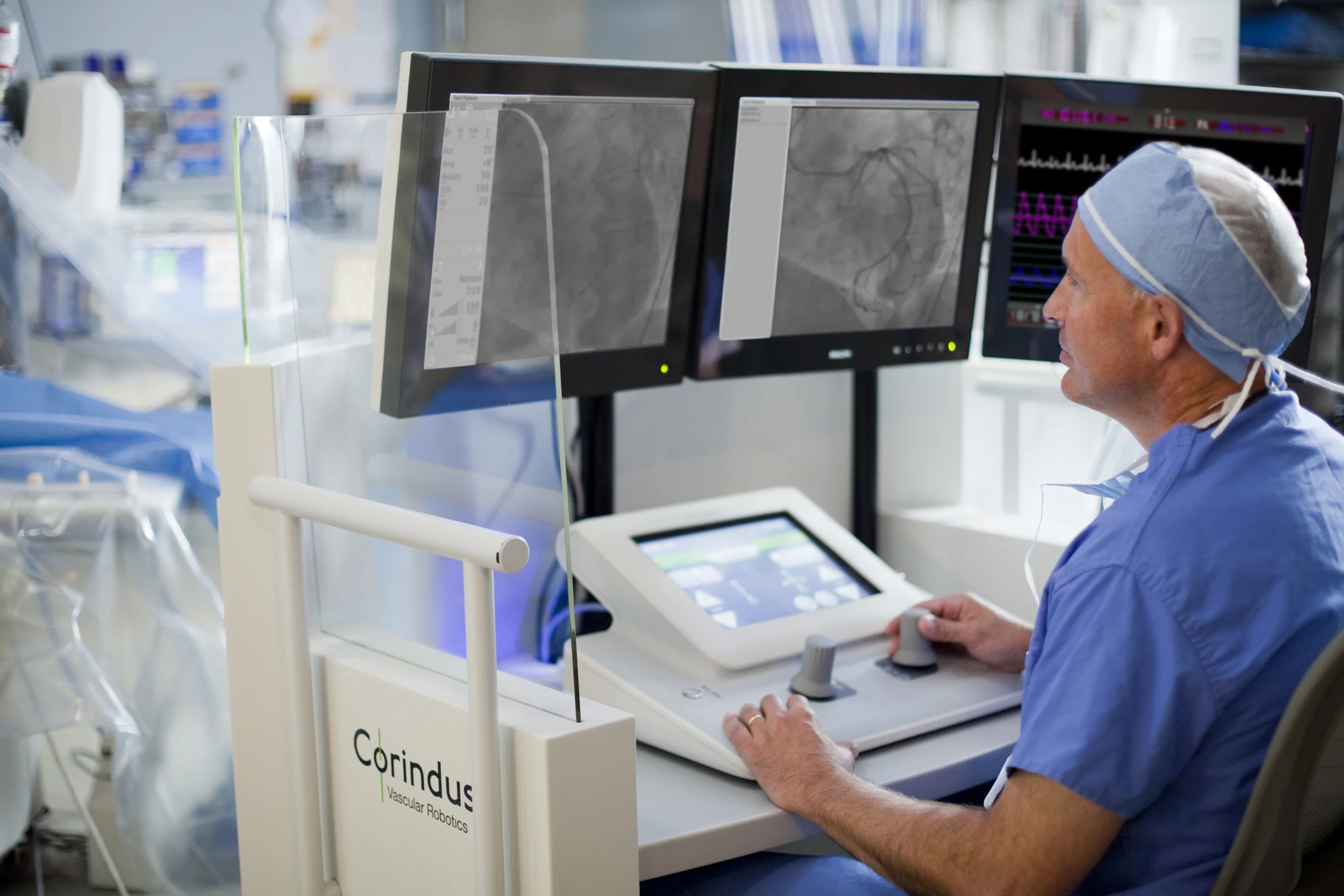 CorPath 200 allows surgeons to carry out PCI procedures without exposure to x-rays