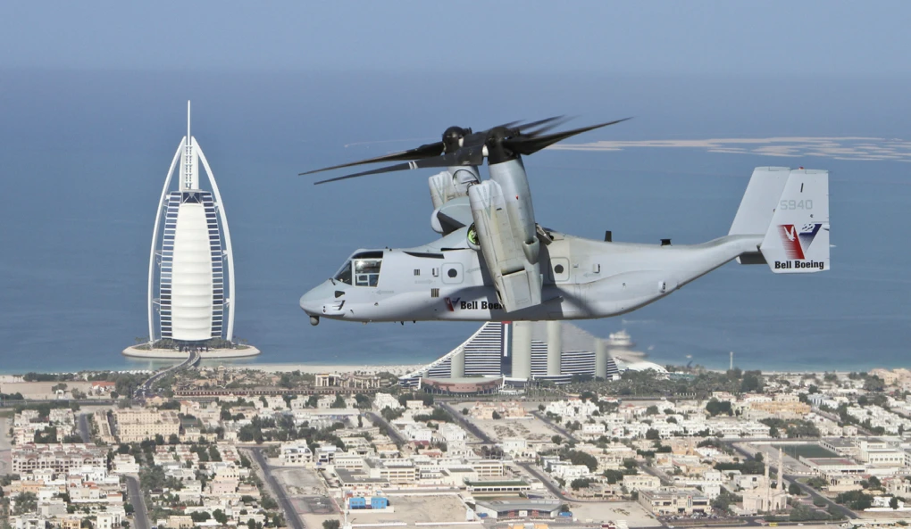 V-22 Osprey at the Dubai Airshow (Photo: Bell Boeing)
