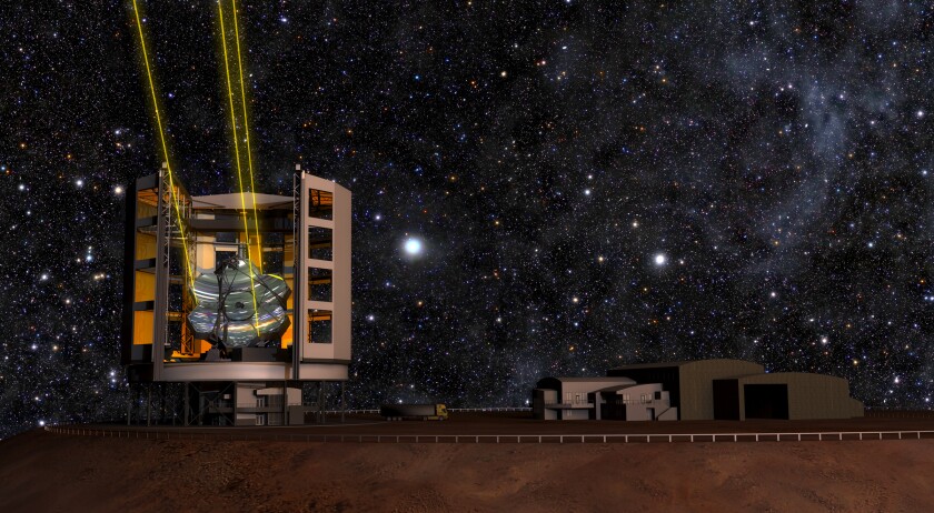 The GMT will be built in the Chilean mountains, where it is expected to enjoy 300 clear days a year (Image: Giant Magellan Telescope - GMTO Corporation)