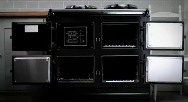 The AGA iTotal Control Cooker can be remotely controlled by text message, dedicated website or smartphone app