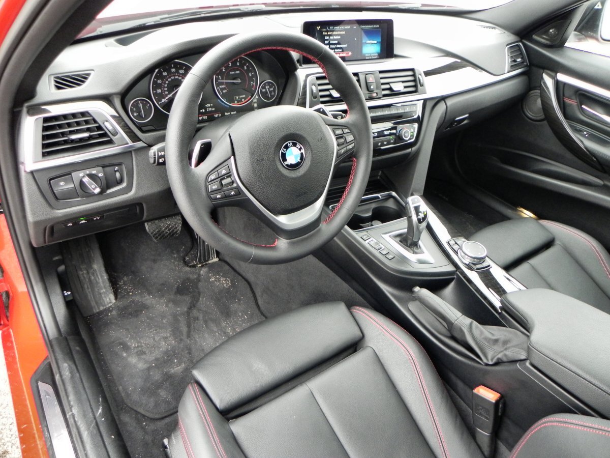 Once inside the 3 Series, the cabin is very BMW