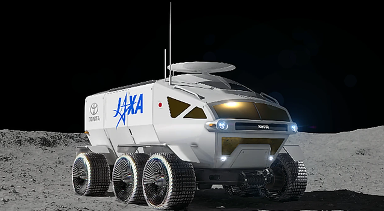 Artist's concept of the JASA/Toyota lunar rover
